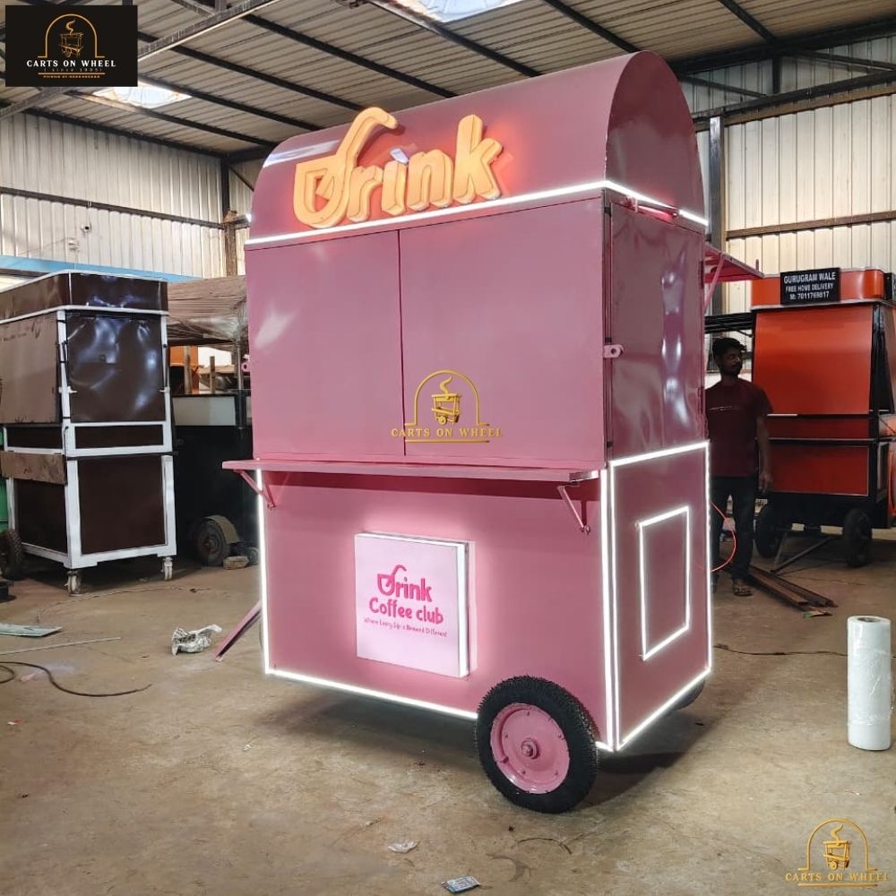 Drink Coffee Club cart by cartsonwheel