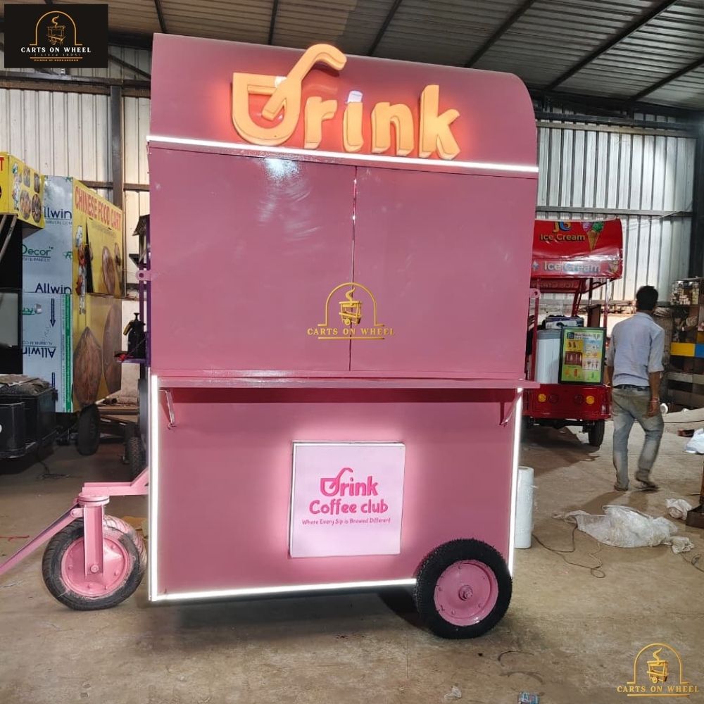 Drink Coffee Club cart by cartsonwheel