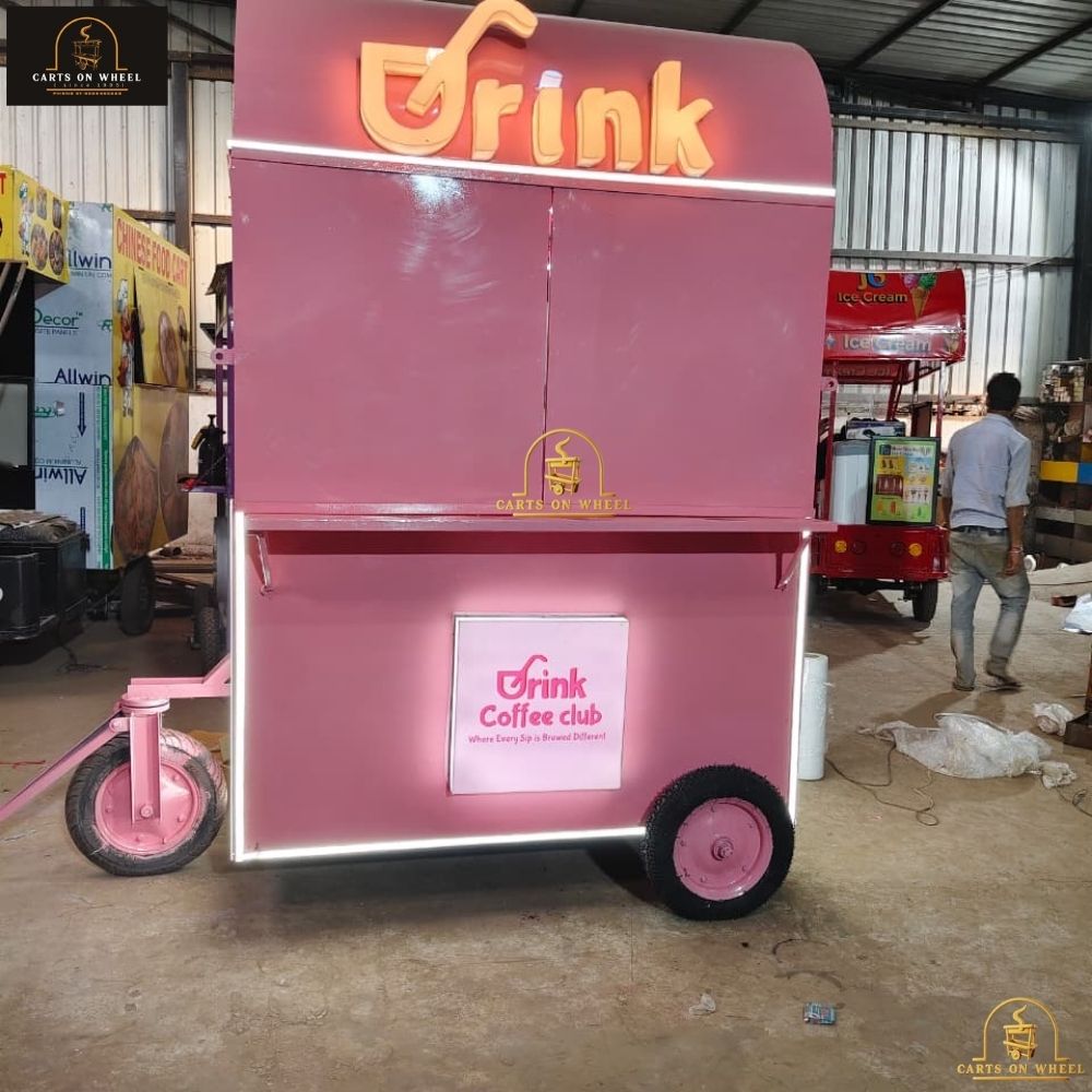 Drink Coffee Club cart by cartsonwheel