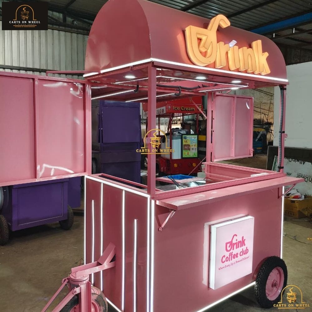 Drink Coffee Club cart by cartsonwheel