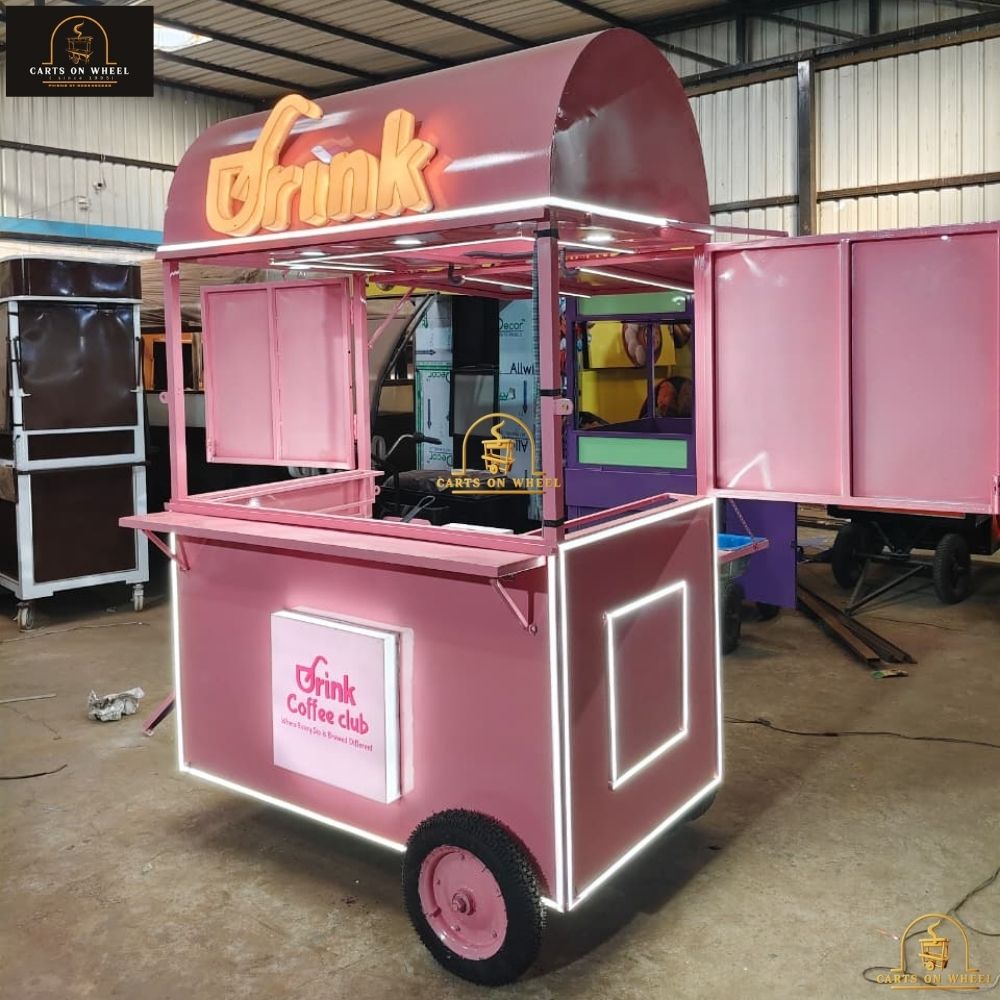 Drink Coffee Club cart by cartsonwheel