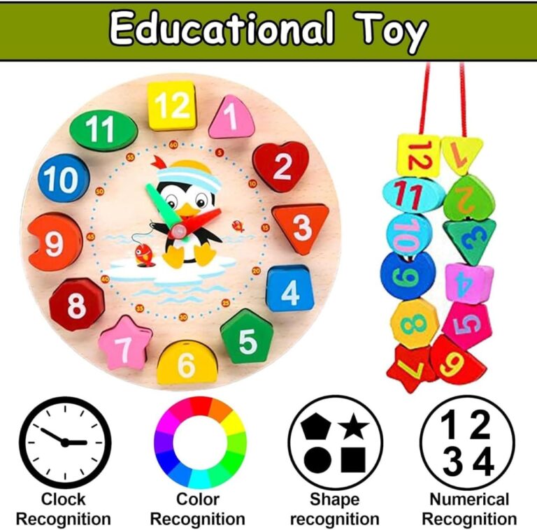 Clock Wooden - Age Group: All Ages