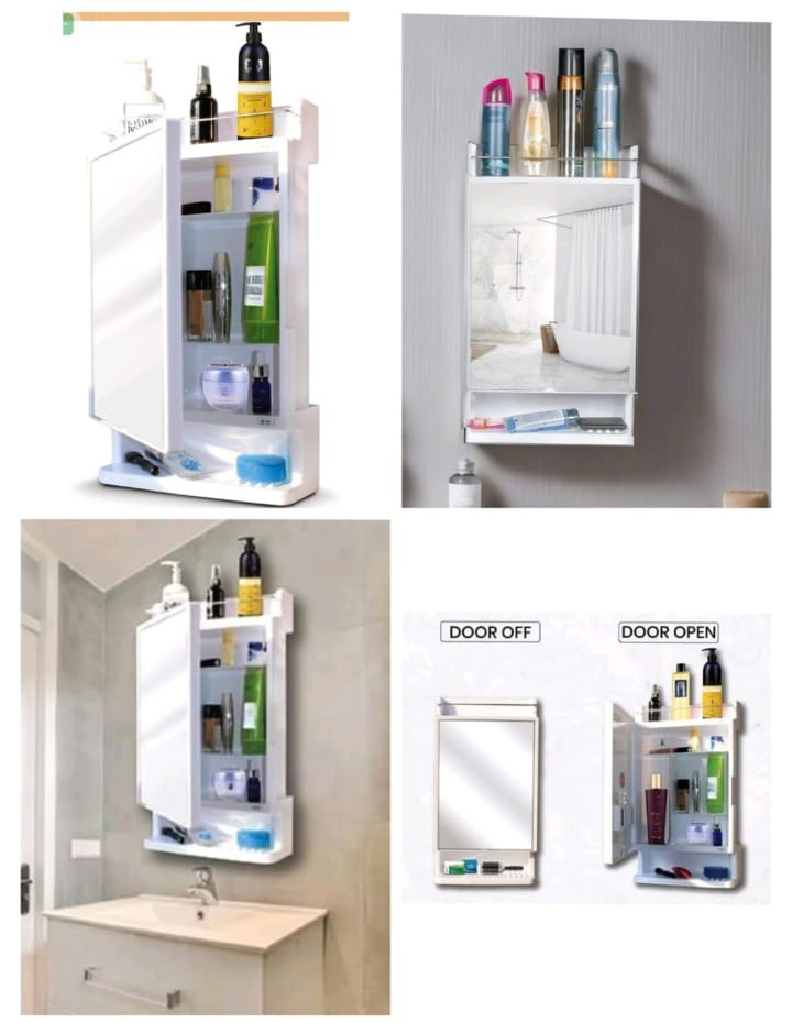 Wall Set Bathroom Mirror Cabinet