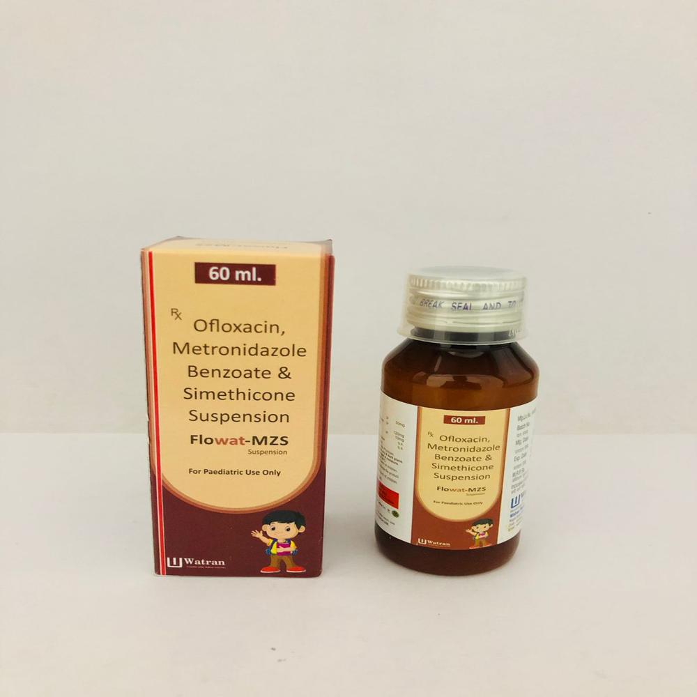 Ofloxacin 50mg + Metronidazole 120mg + Simethicone 10mg - Brand Name: Flowat-mzs
