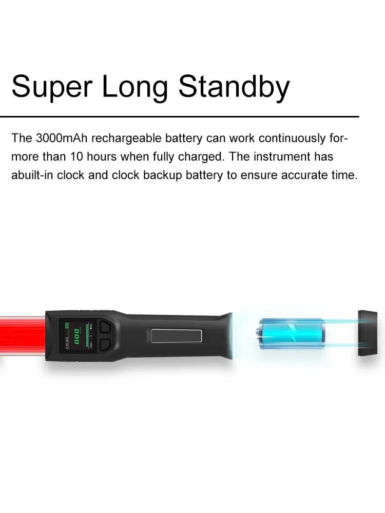 True Sense Non Contact Alcohol Tester Breath Analyser With LED Traffic Control Baton, AT-04
