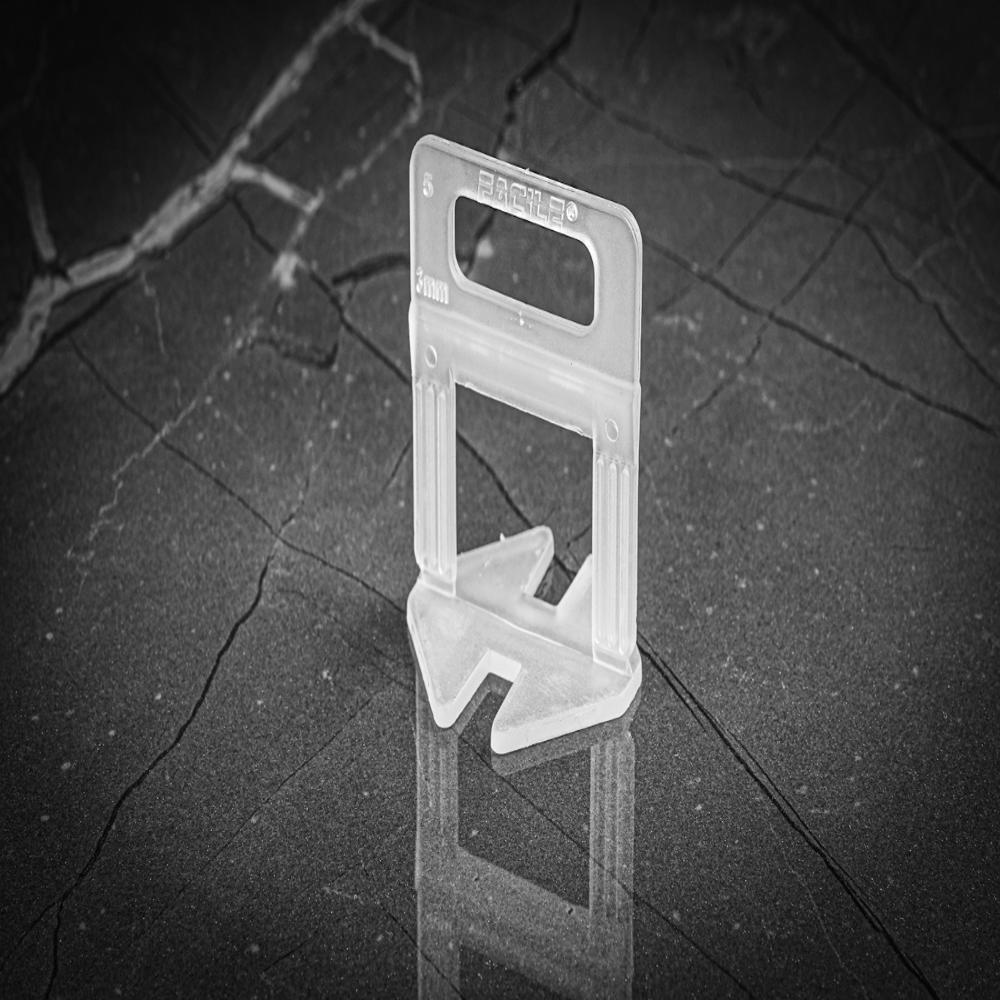 Facile Tile Leveling System Clips - Pp Material, 1/2/3/4 & 5 Mm Sizes | Ideal For Floor And Wall Tile Installation