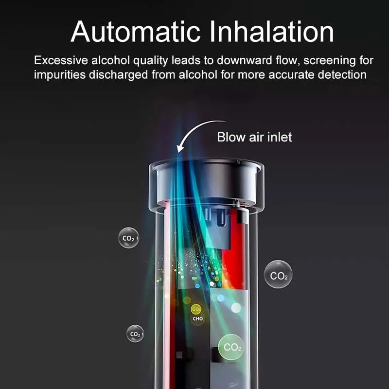 True Sense Non Contact Alcohol Tester Breath Analyser With LED Traffic Control Baton, AT-04A