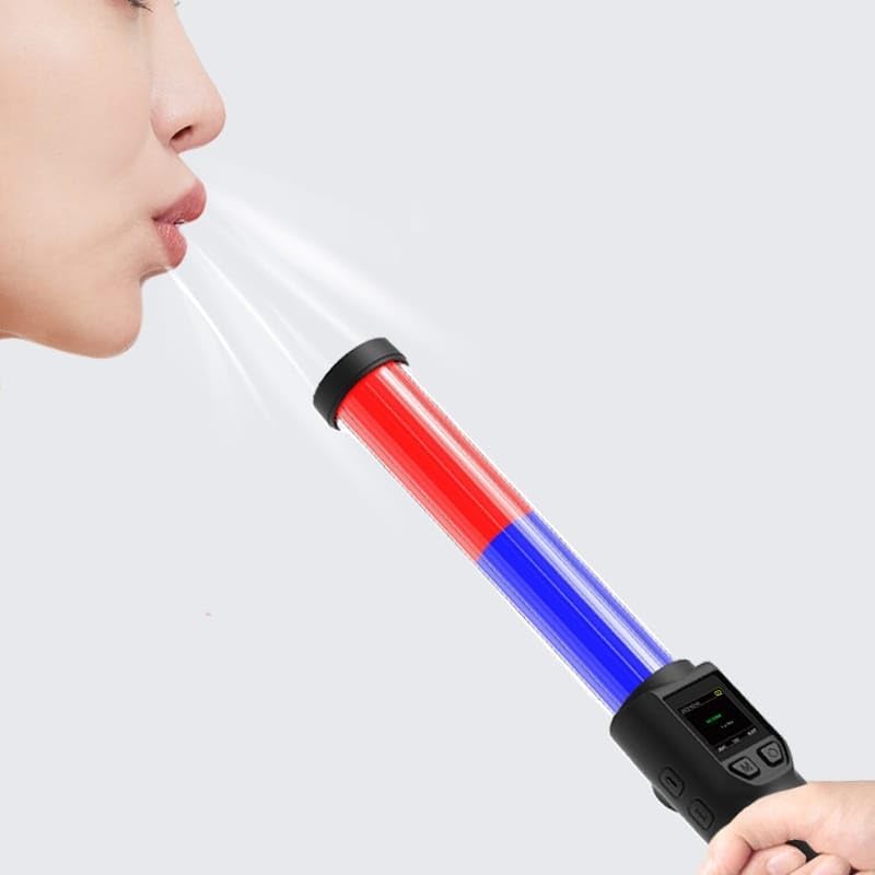 True Sense Digital Alcohol Tester Breathalyzer Audible Alert with LCD Display, AT-05A