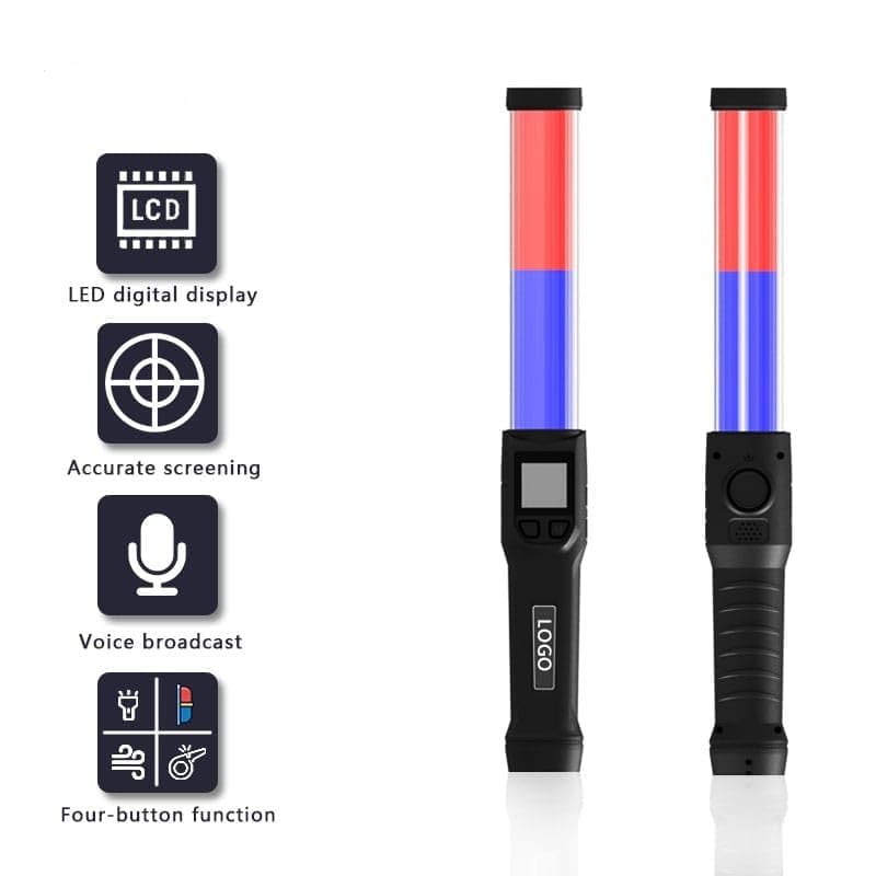 True Sense Digital Alcohol Tester Breathalyzer Audible Alert with LCD Display, AT-05A