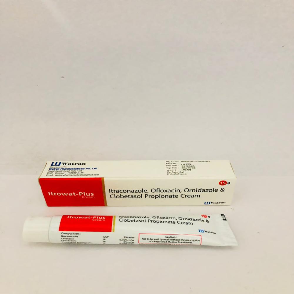 Ofloxacin 0.75 % + Ornidazole 2.0% + Itraconazole 1.0% + Clobetasol Propionate 0.05% + Methyl Paraben 0.20%