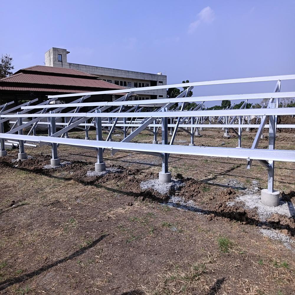 Solar Water Pump Structure - Color: Silver
