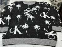 Men's Designer Pullover - Color: Navy Blue With Multicolor Pattern