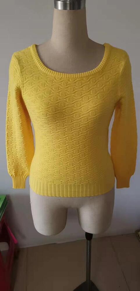 Yellow Color Woolen Girls Top