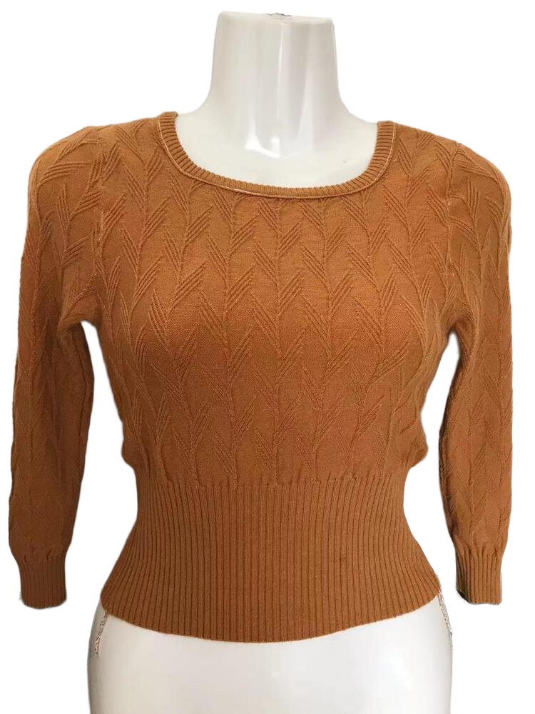 Brown Color Woolen Girls Top