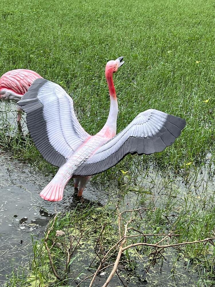 FRP Flamingo Bird Statue