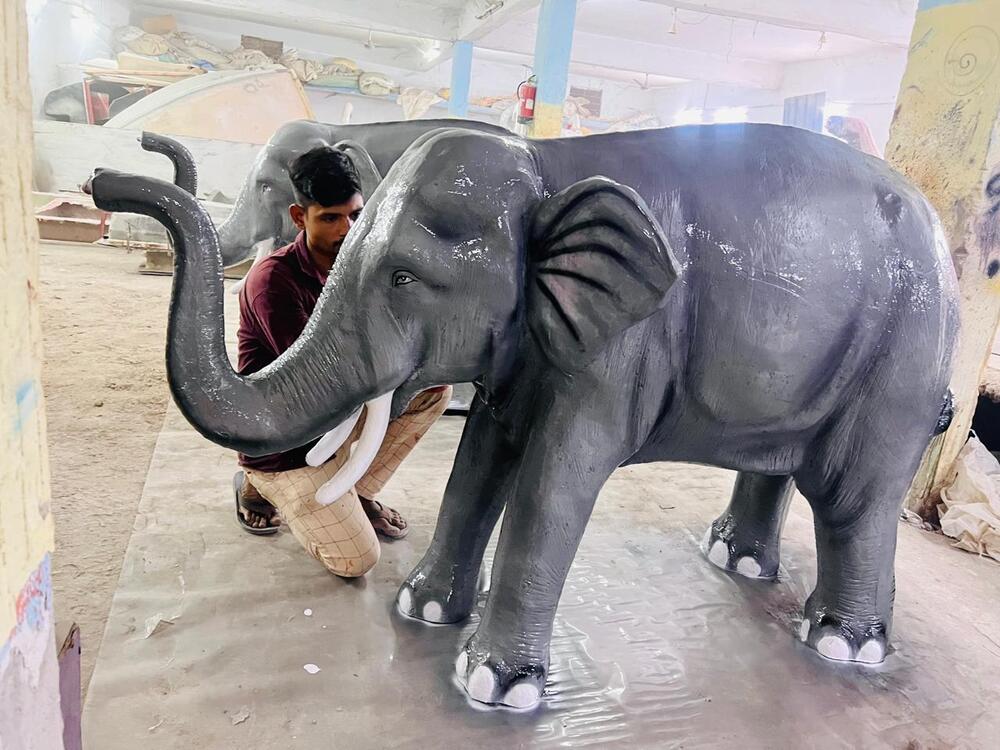 FRP Elephant Statue