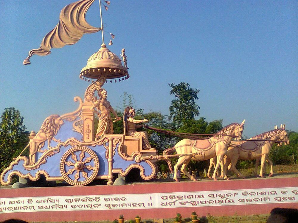 FRP Mahabharat Rath Statue