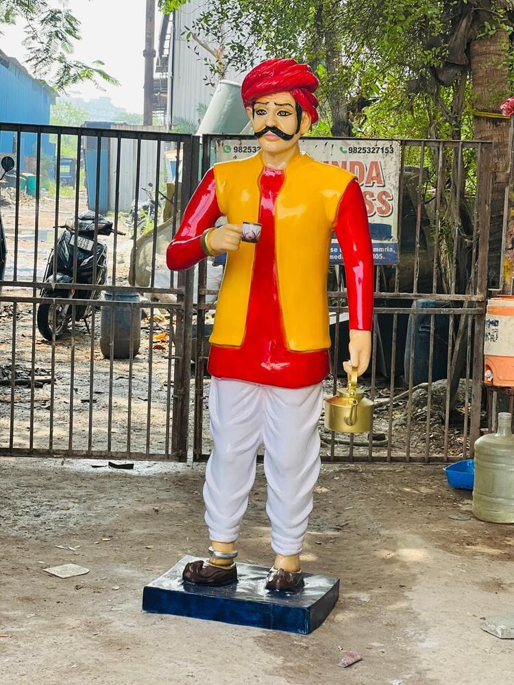 FRP Tea Man Statue
