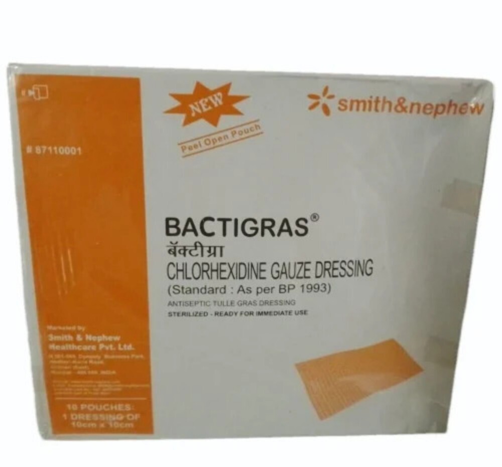 Bactigras Chlorhexidine Gauze Dressing - Shelf Life: 36 Months