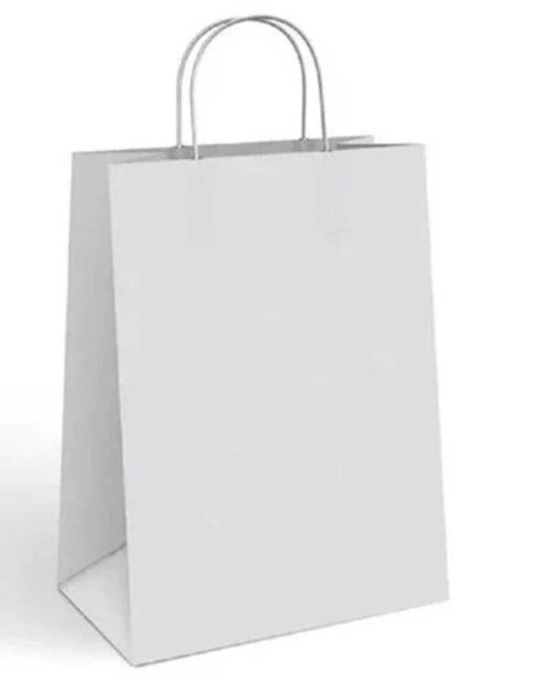 Bleach Kraft Handle Bag