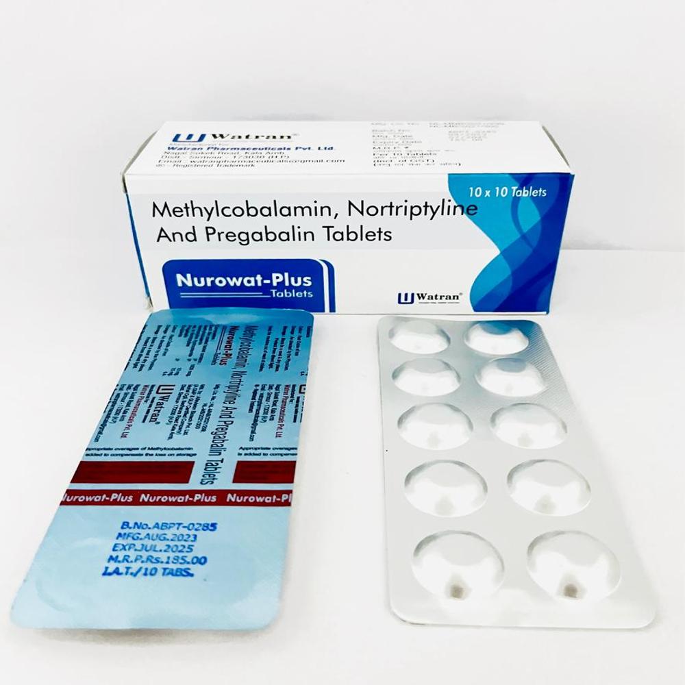 Pregabalin I.p. 75mg + Nortriptyline Hcl I.p. 10mg + Methylcobalamin I.p. 1500mcg - Brand Name: Nurowat