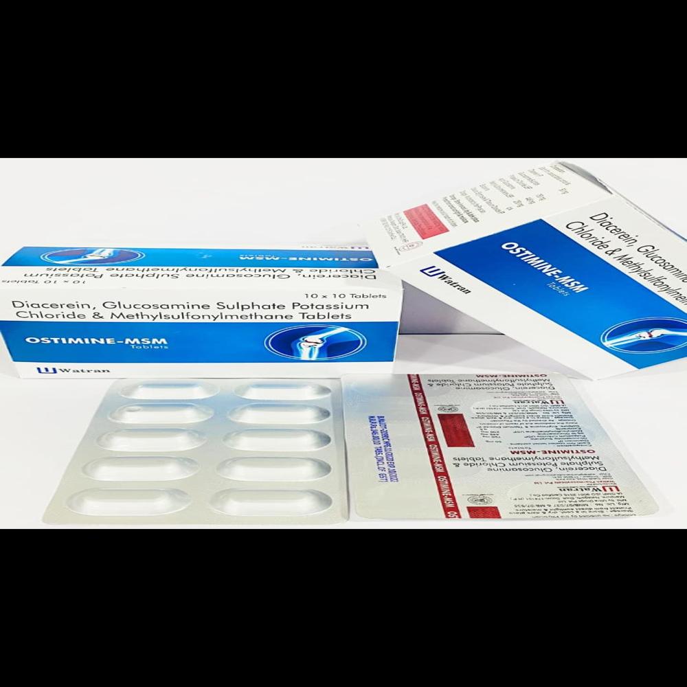 Glucosamine 750mg + Diacerein 50mg + MSM 250mg