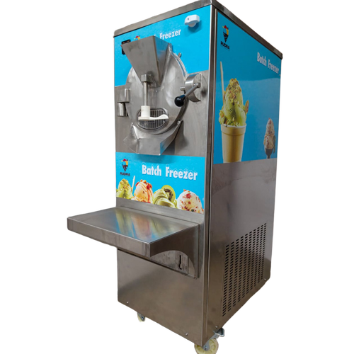 Natural Ice Cream Making Machine - Color: Stainless Steel (Silver)