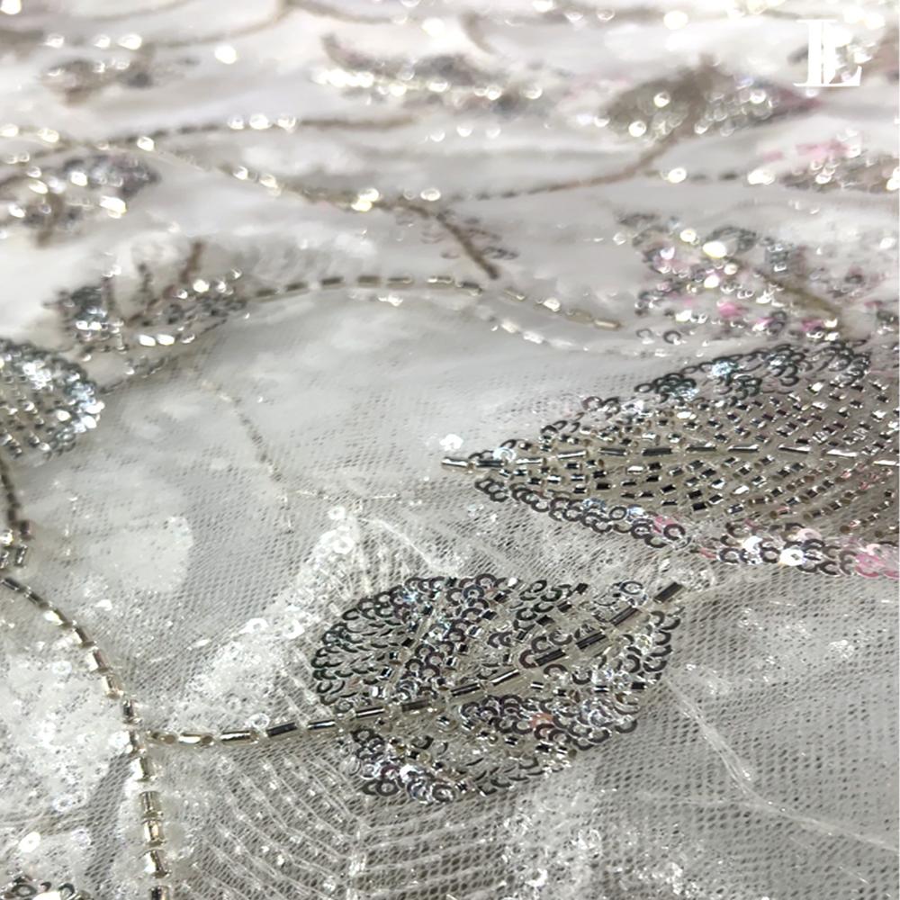 Net Base Sequins Fabric - Attributes: Shinny