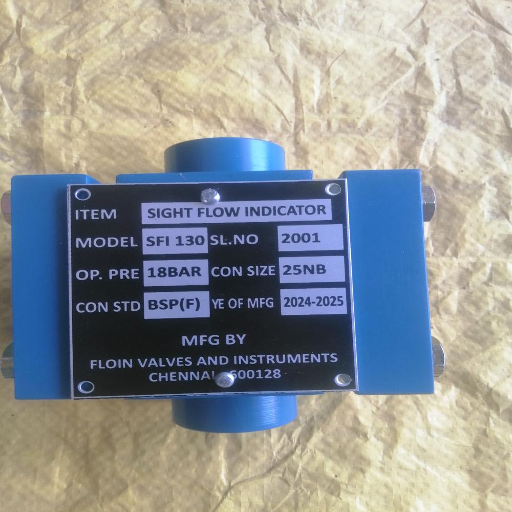SIGHT FLOW INDICATOR ROTATING WHEEL TYPE-SFI 130