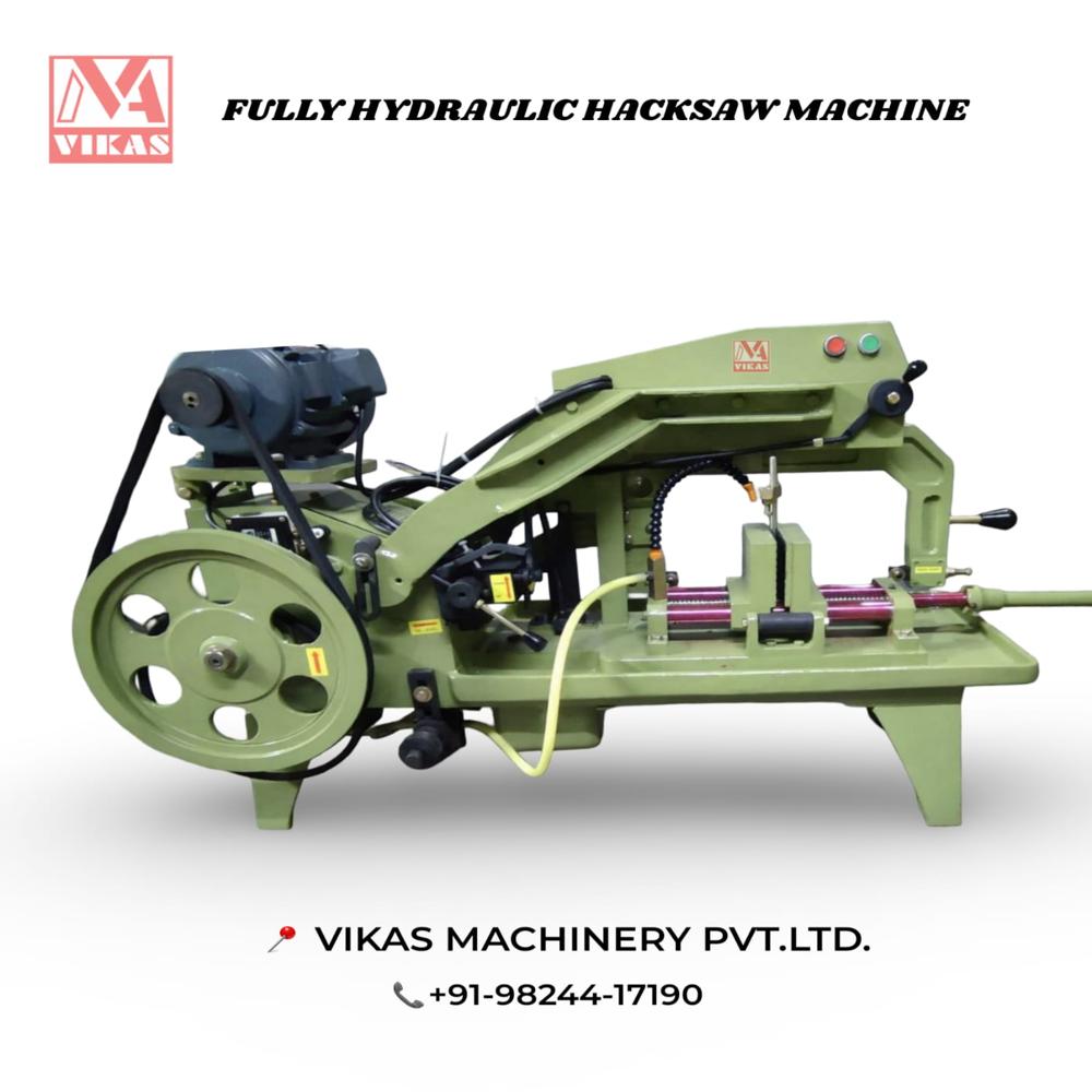 Hydraulic Hacksaw - Steel, Electric Drive Type, Automatic, Green Color | Premium Quality Engineering Performance