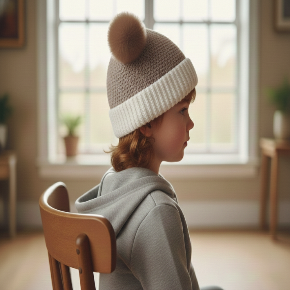 Unisex Kitty Super Soft Warm Knitted Beanie Cap