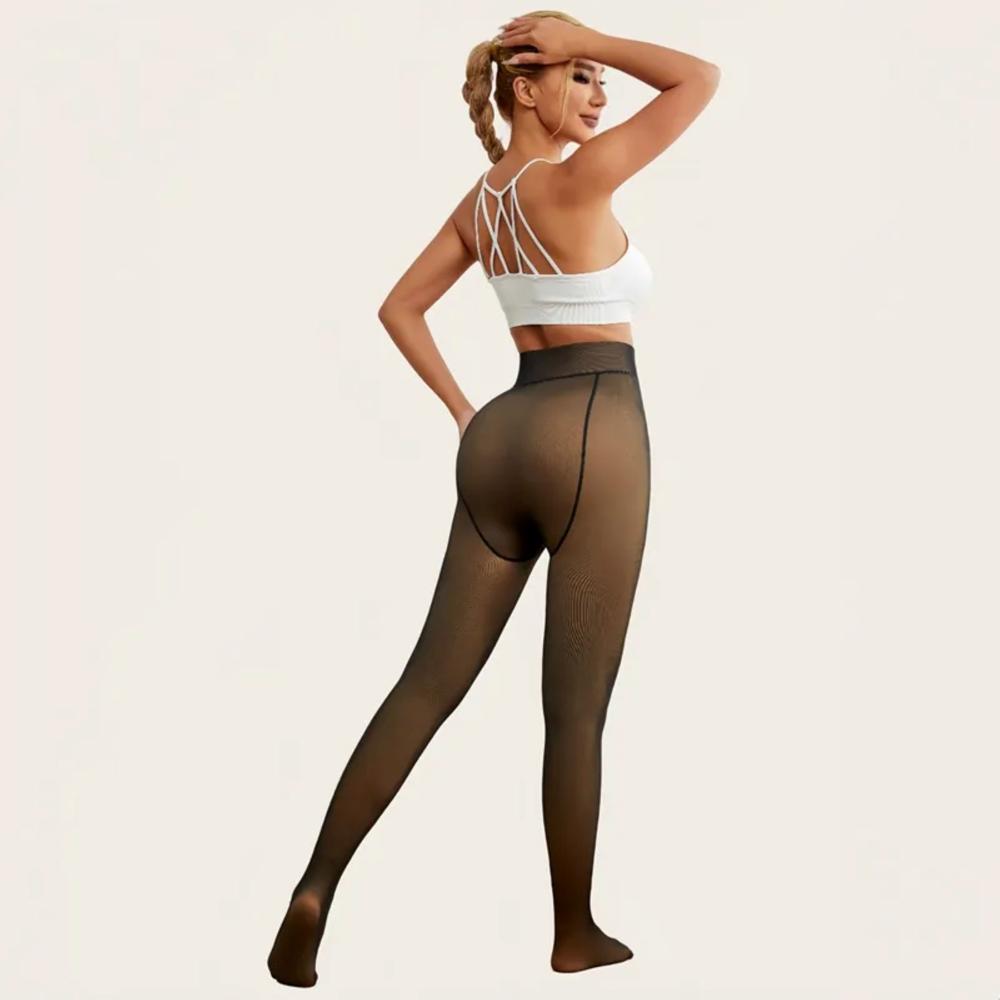 Thermal Winter Legging - Color: Dual Black And Nude