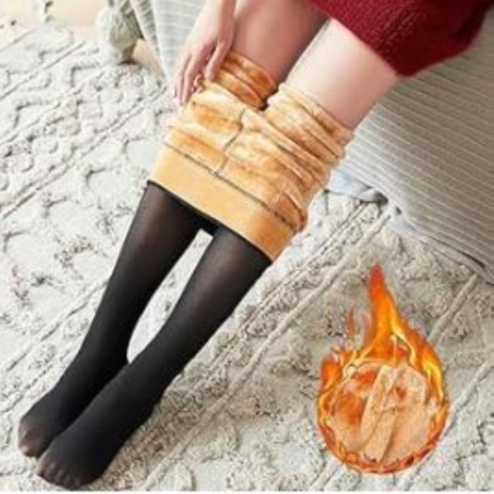 Thermal Winter Legging - Color: Dual Black And Nude