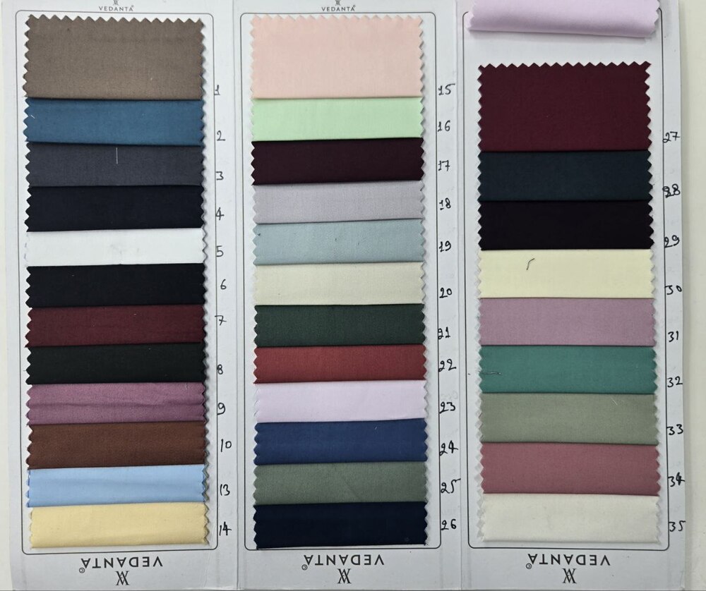Cotton Poly Satin Lycra Fabric