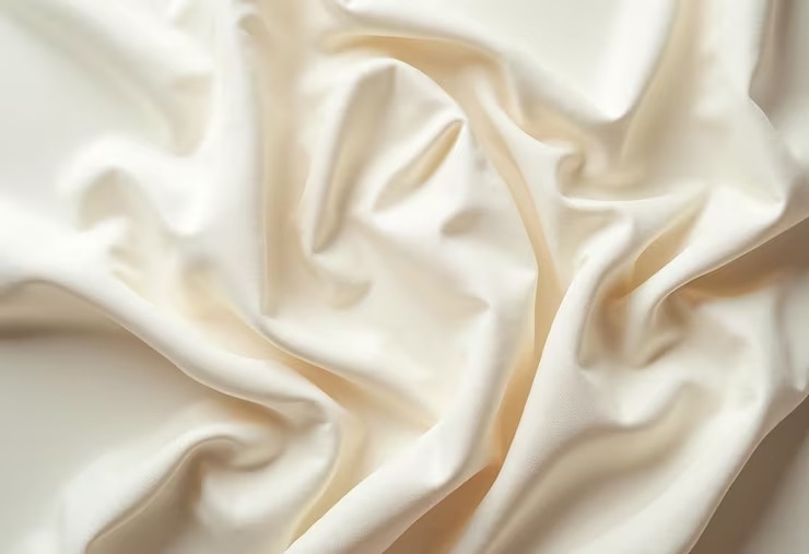 Cotton Poly Satin Lycra Fabric