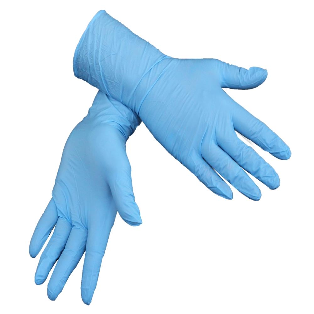 Nitrile Gloves - Color: Blue