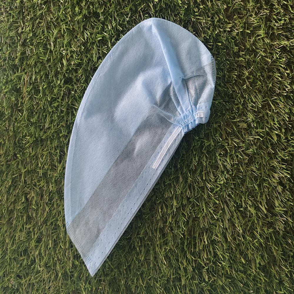 Disposable Surgeon Cap - Non Woven Material, 525mm Width, Blue Color | Recyclable, Waterproof, Comfortable Fit, Easy To Wear