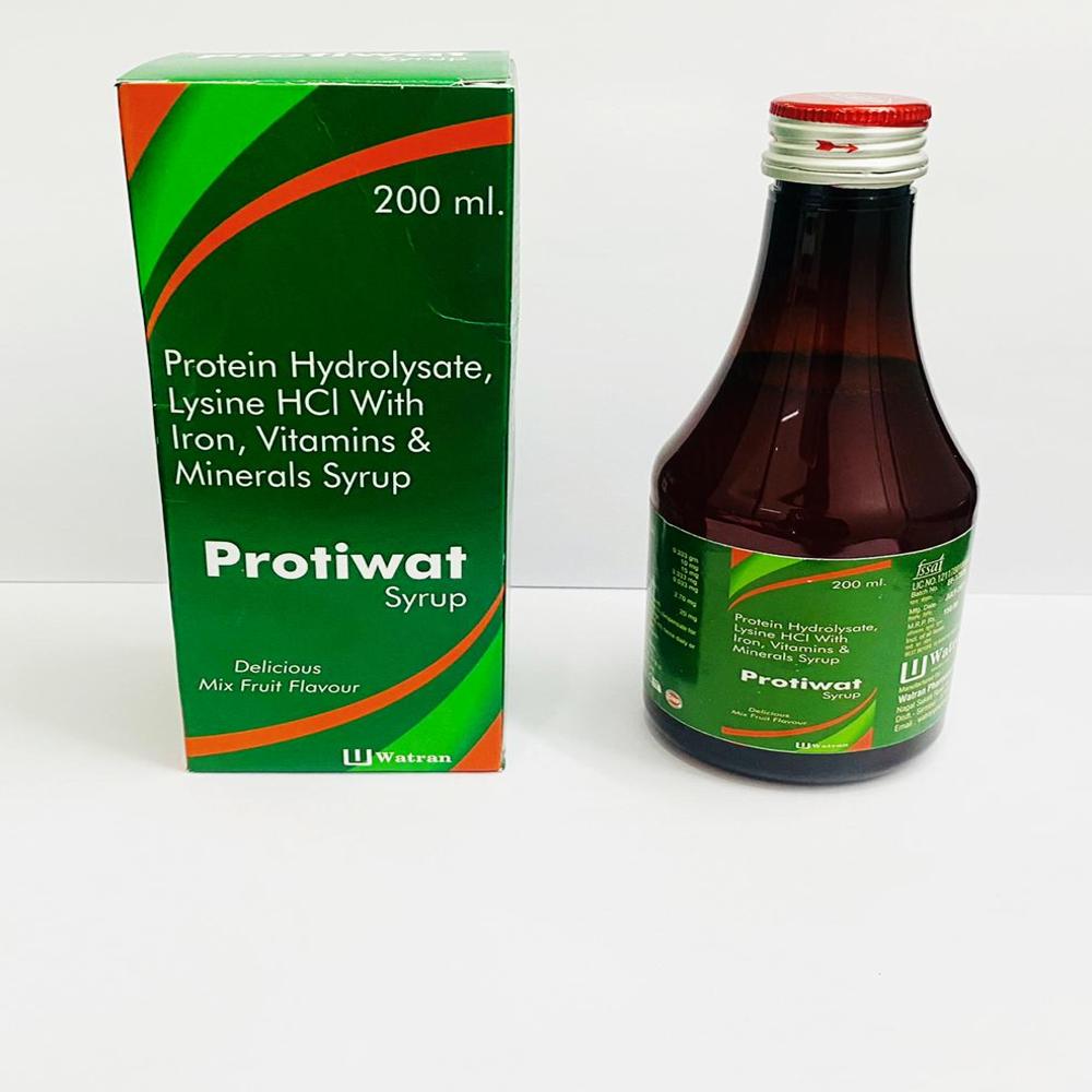 Protein Concentrate Lysine Hcl With Iron Vitamin And Minerals Syrup - Brand Name: Protiwat