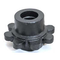 Wheel Hub Cat - Cast Iron, 254x254x164 Mm, Silver | Bolt-on, Corrosion Resistant, 2.5 Ton Load Capacity