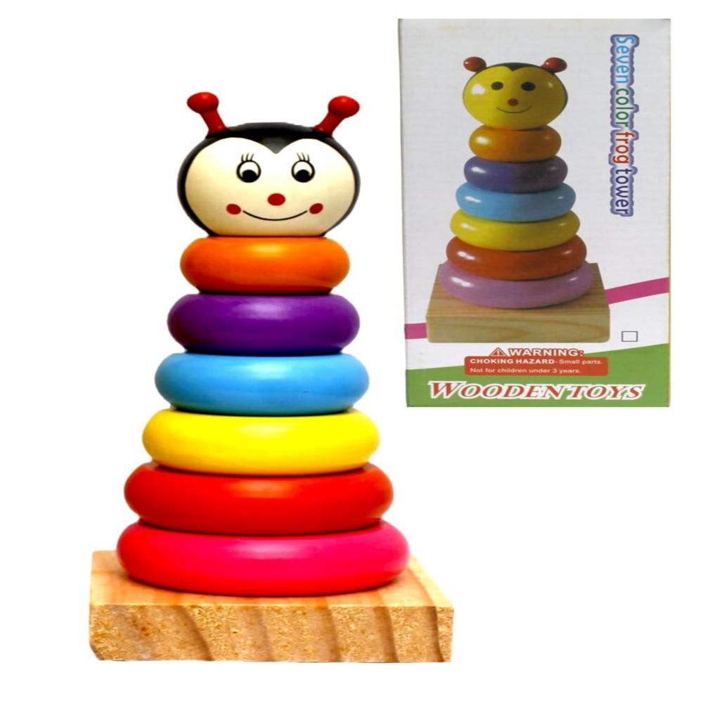 KIDS STACKING TOY WOODEN