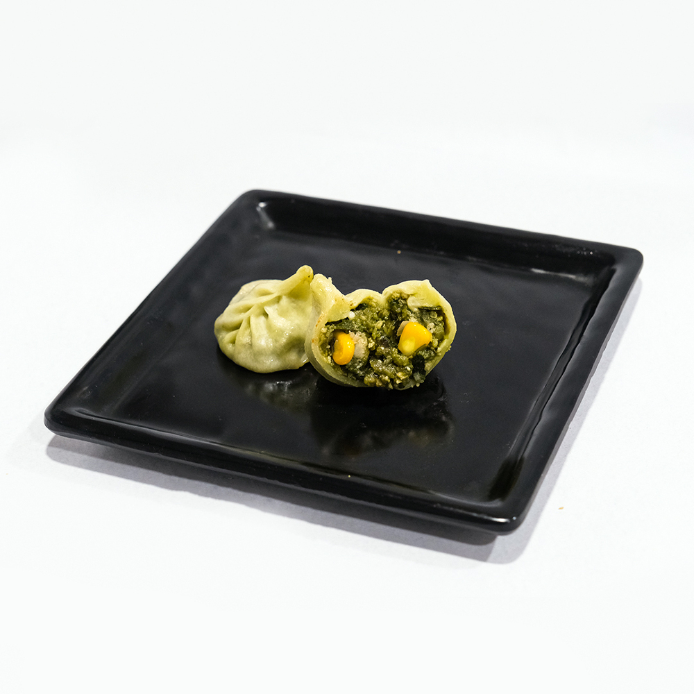 Cottage Cheese And Spinach Maida Momo