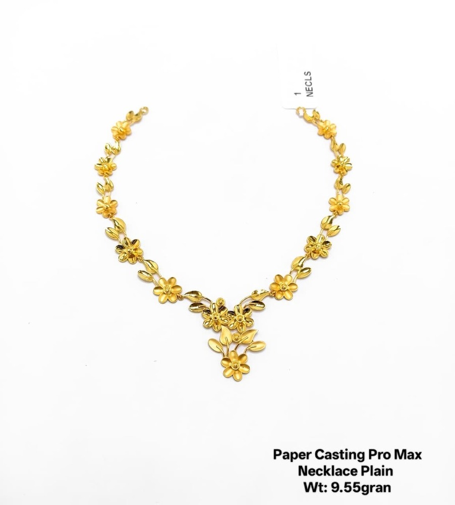 92% Gold Paper Casting Pro Max Necklace  Plain