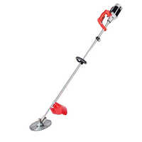 Leo Cordless Brush Cutter - High Grade Plastic And Metal, 1360x320x260 Mm | 800w, 21v Lithium-ion, Telescopic Shaft, Dual Blade System