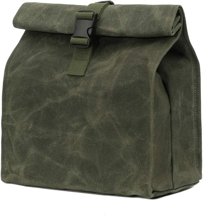 Waxed Canvas Insulated Lunch Bag