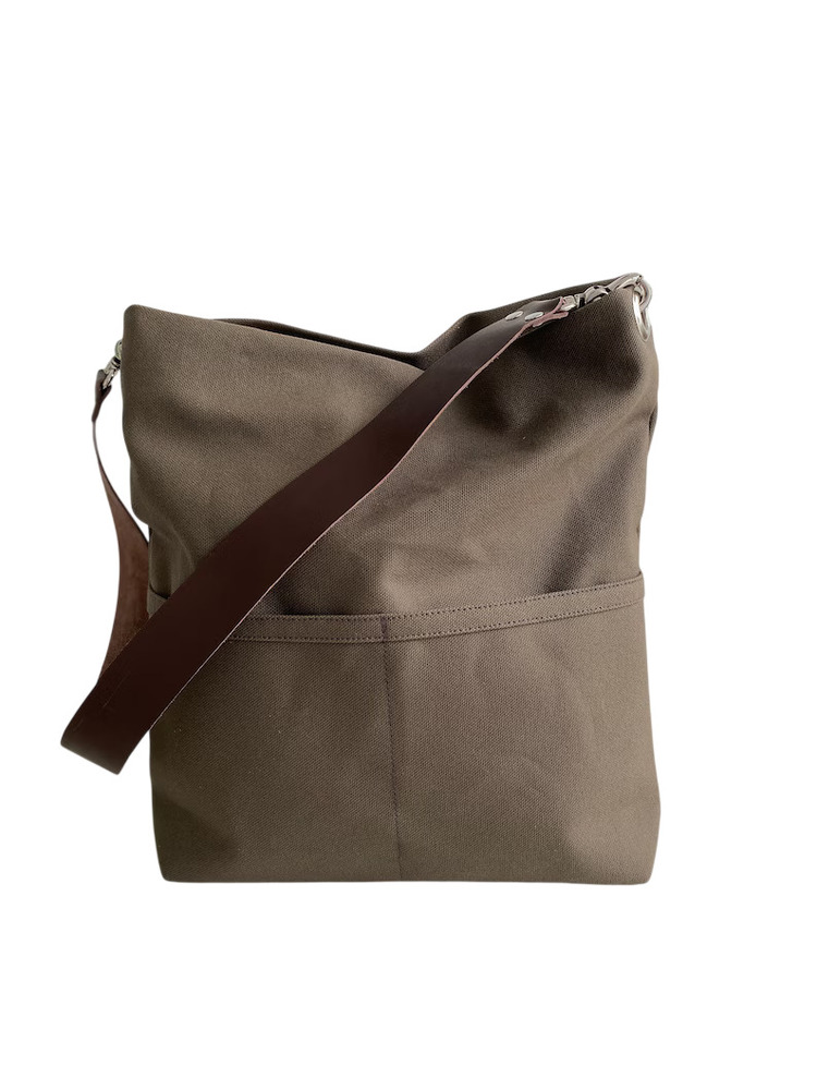 Waxed Canvas With Leather Strap