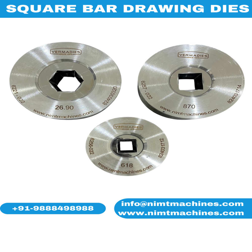 Square Bar Drawing Dies - Tungsten Carbide, Standard Size, Golden Finish | Ideal For Bar Drawing, Precision Stamping Application