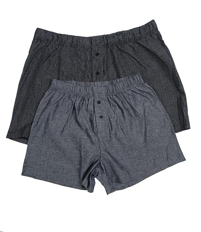 M11537 Gemo Mens Woven Boxer Shorts - Age Group: S To Xxl