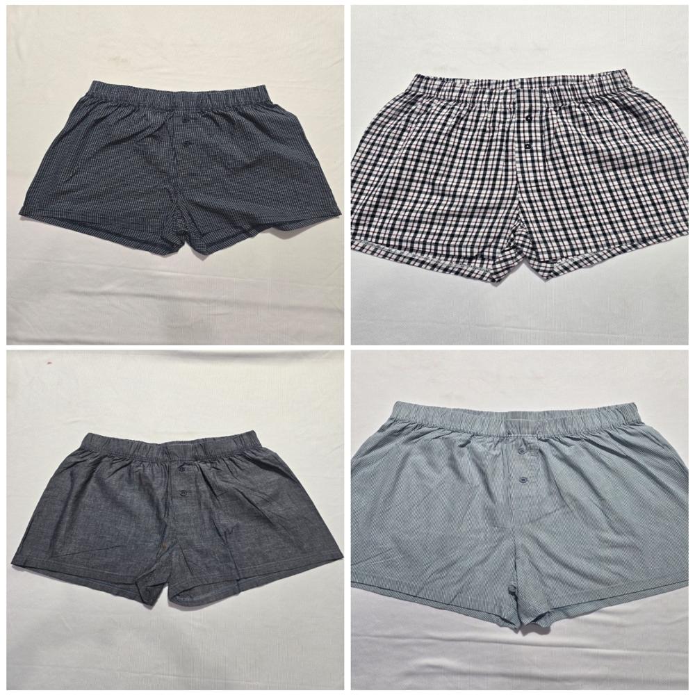 M11537 GEMO Mens Woven Boxer Shorts