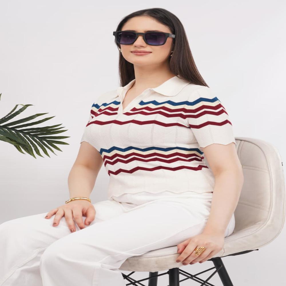 WOMEN STYLISH KNITTED CROP TOP