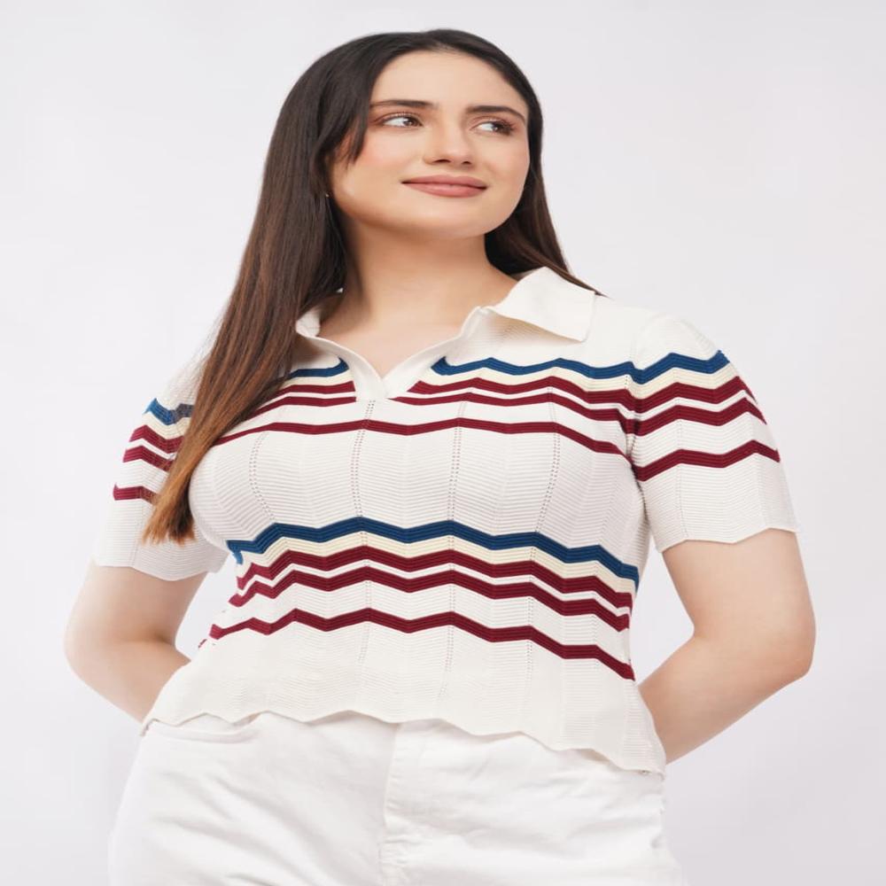 WOMEN STYLISH KNITTED CROP TOP